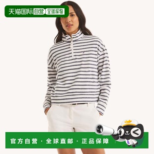 Quarter 美国 自营Nautica Striped sea navy deep Womens Zip