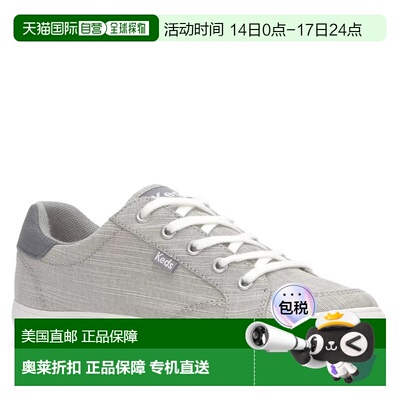 自营Keds Center III Sneakers Women's Gray Round Toe Lace Up