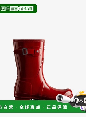 自营 Hunter Original短光泽WFS1000RGL女式美国3码红色惠灵顿长K