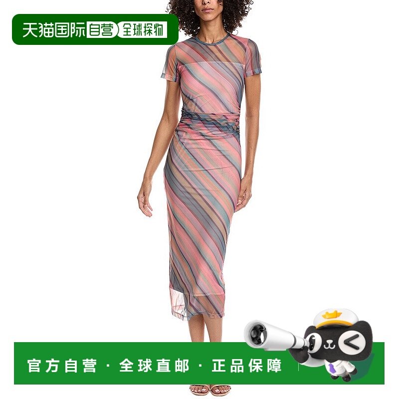自营Amanda Uprichard Lyle Midi Dress - brown 美国奥莱直发