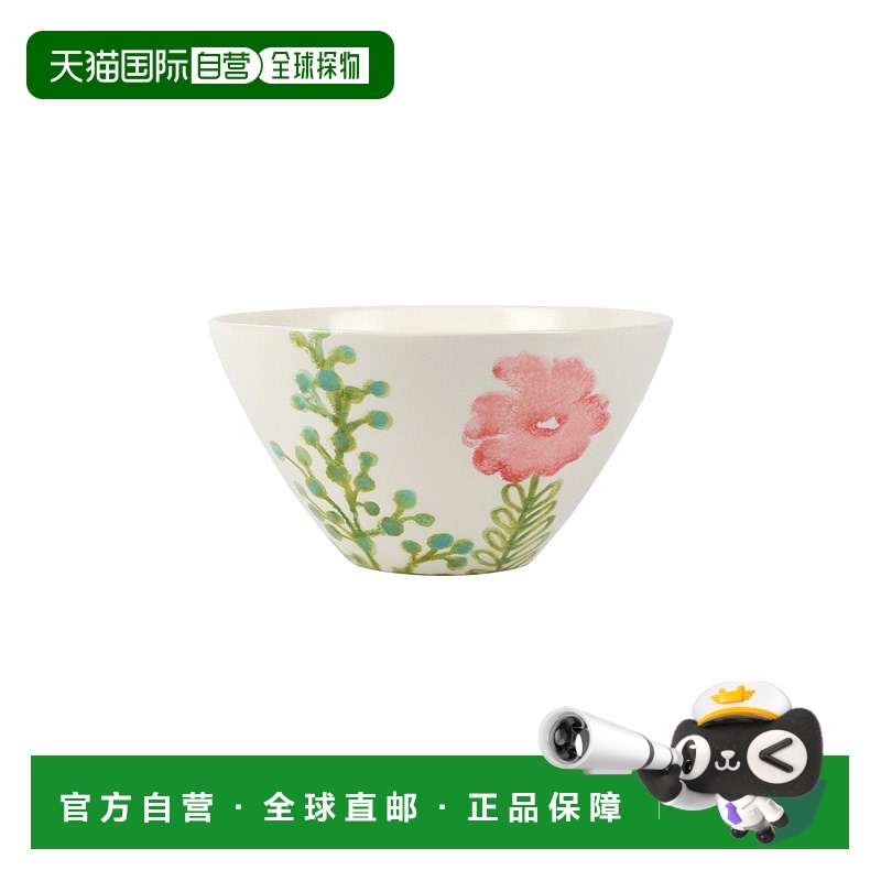 自营 vietri田野花卉 Rose Cereal Bowl - 粉红色 美国奥莱直发