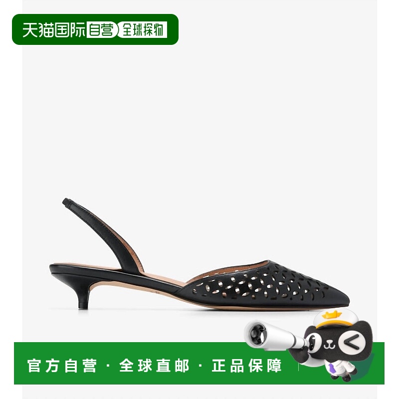 自营cole haan女式Gilda黑色皮革高跟鞋 美国奥莱直发