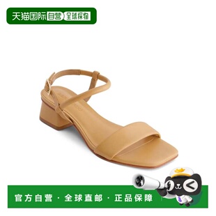 自营Women Leather Ankle Brown Heel Josei Bernardo Block