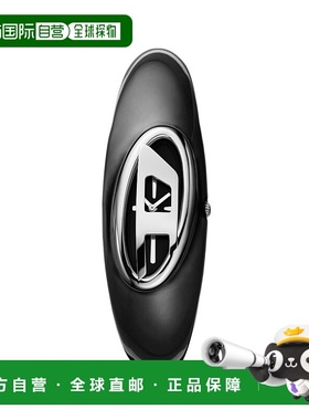 自营Diesel Women's Wonder-D Two-Hand, Black Stainless Steel