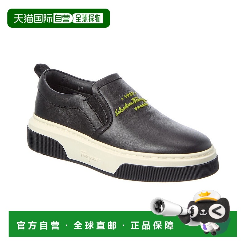 自营salvatore ferragamoFerragamo Cassina Leather Slip-On Sne