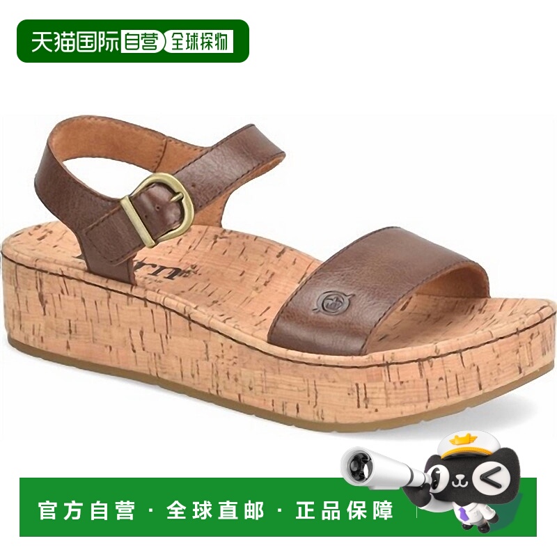 自营bornWomen's Sari Platform In Dark Brown 美国奥莱直发