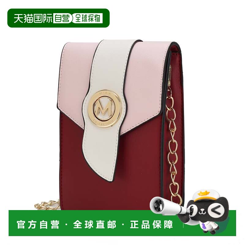 自营mia k collectionDixie 手机斜挎包 - 酒红色 美国奥莱直发