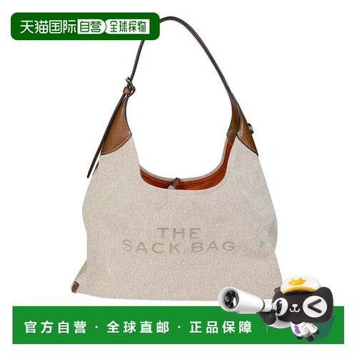 自营marc jacobs束带麻袋宽松褶皱Hobo包-neutrals 美国奥莱直发