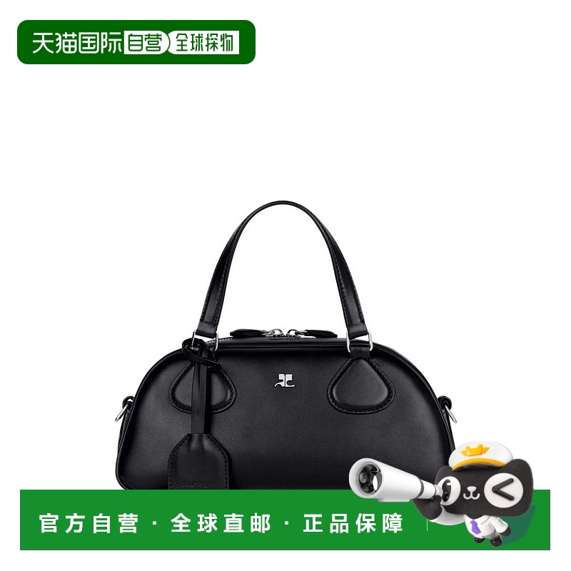 自营courreges黑色结构化单肩包-黑色 【美国奥莱】直发