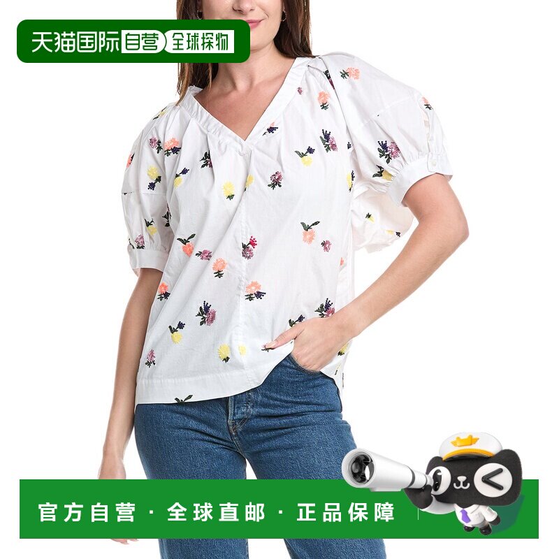 自营 3.1 phillip lim3.1林府绸衬衫-白色 美国奥莱直发泡泡袖