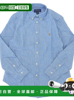 自营 Ralph Lauren 服装男士女士衬衫 M 10-12 棉蓝色 CORE REPLE