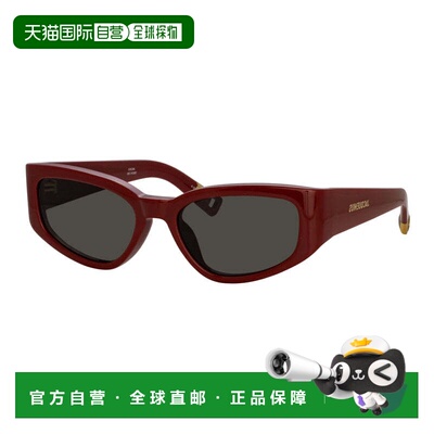 自营Jacquemus Sunglasses Cat Eye Full Rim, Burgundy Frame An