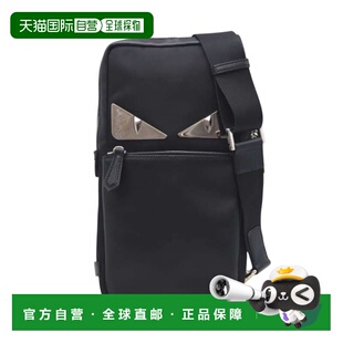 Sling 美国奥 自营Fendi Leather Owned black Pre Nylon Bag
