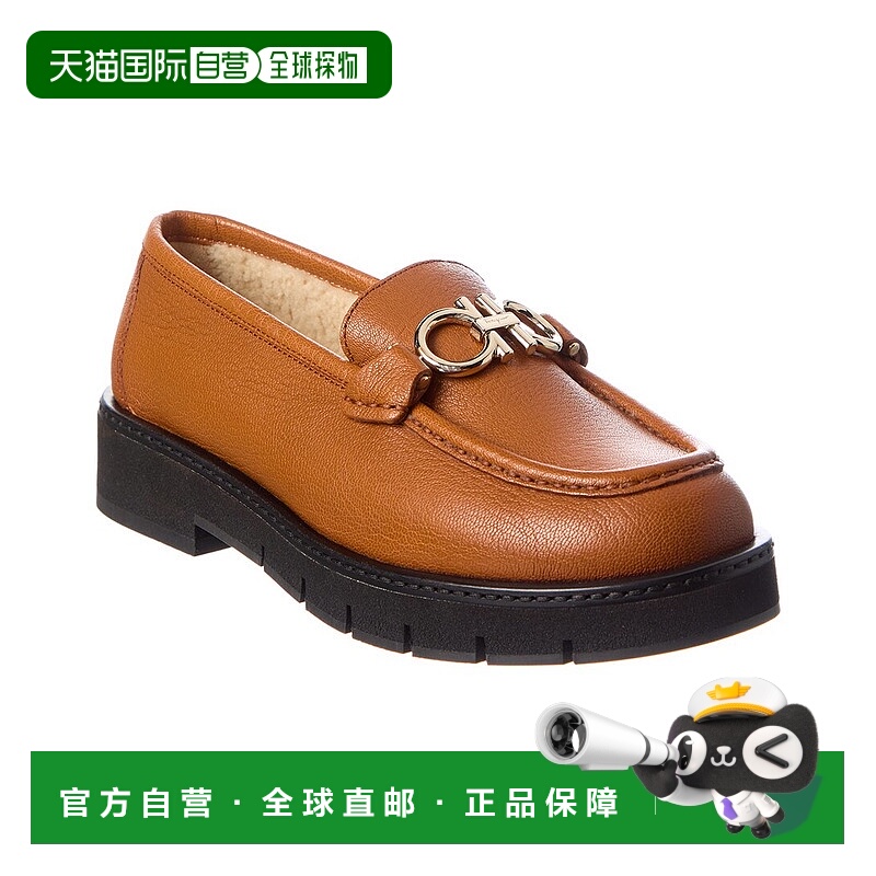 自营salvatore ferragamo菲拉格慕Rolo Lug Leather&Shearing Loa