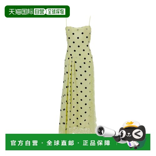自营sportmaxCapo Dress - yellow 美国奥莱直发连衣裙吊带长裙