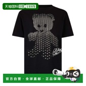 黑色 自营philipp plein圆领t恤泰迪Strass泰迪熊 美国奥莱直发