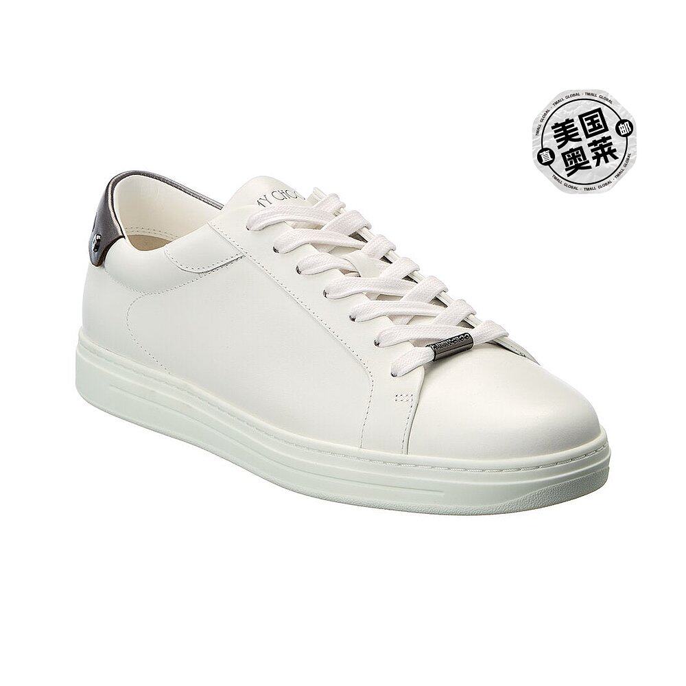jimmy choo rome/m 皮革运动鞋 - 白色 【美国奥莱】直发