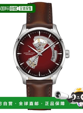 自营Hamilton Jazzmaster Open Heart Automatic Burgundy Dial L