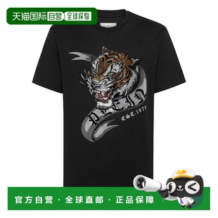 恤 自营 黑色 plein圆领 Tattoo 美国奥莱直发 philipp