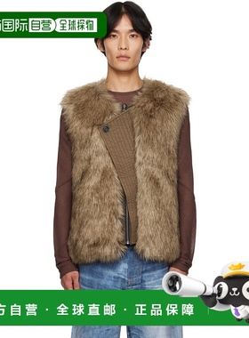 1h可退 香港直邮潮奢 Andersson Bell 男士 棕色 Curved Placket