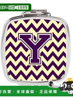 自营 Carolines Treasures CJ1058-YSCM 字母 Y 雪佛龙紫色正品