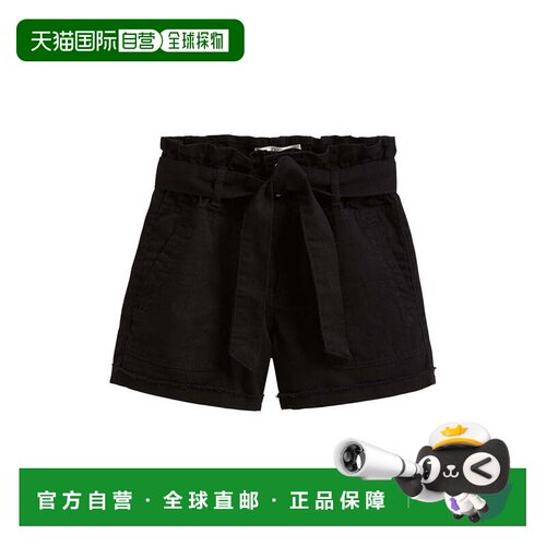 自营Tractr Jeans Paper Bag Short - black 美国奥莱直发