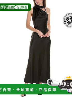 自营 Misha Elania 中长连衣裙 - 黑色 美国奥莱直发服饰长裙