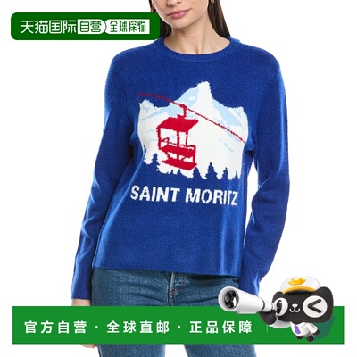 自营Vince Camuto Saint Moritz Motif Sweater - blue 美国奥莱