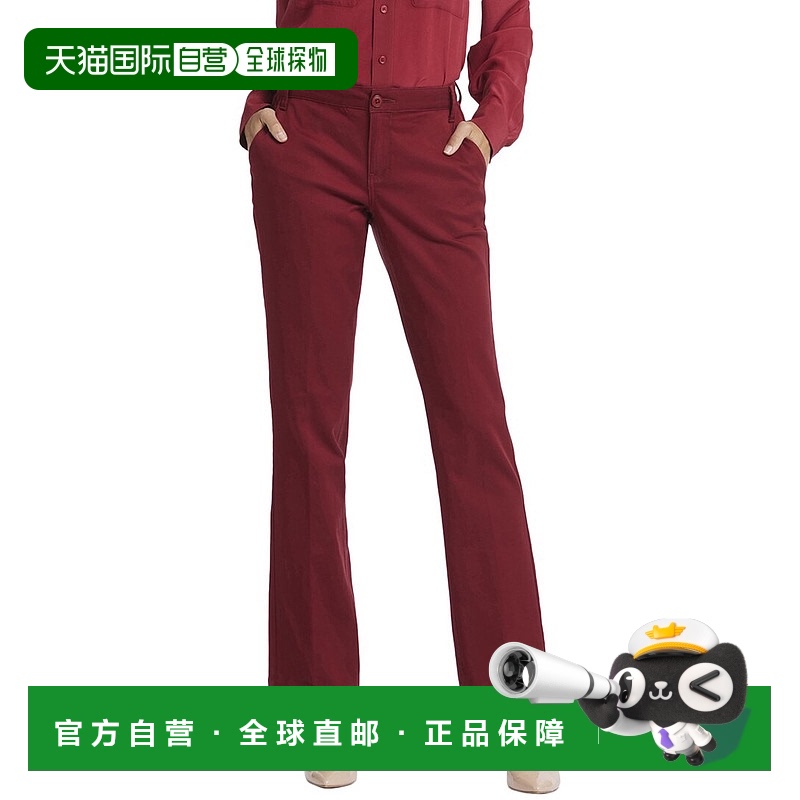 自营NYDJ Barbara Wild Currant 喇叭裤牛仔裤 - 粉色 美国奥莱直