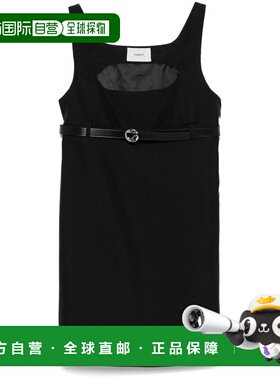 自营coperniMini Dress with Square Neckline - black 美国奥莱