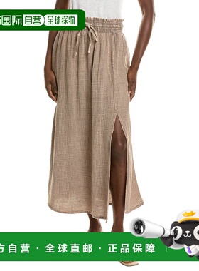 自营Splendid Adele Gauze Maxi Skirt - brown 美国奥莱直发