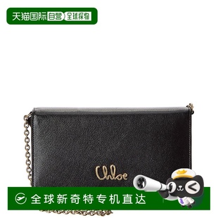 美国奥莱直发 自营 Chloe经典 皮革链钱包 黑色