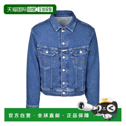自营replayBlue Denim Jacket - blue 美国奥莱直发