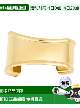 自营adorniaTarnish Resistant 18k Gold Plated Tall Curve Cuff