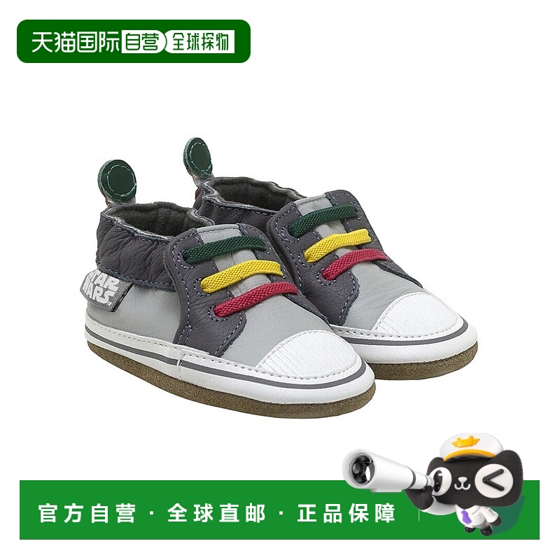 自营 Robeez 星球大战波巴 费特皮革软底 - 灰色 美国奥莱直发