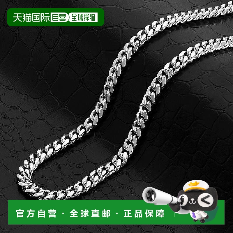 自营 Crucible Los Angeles 不锈钢 6 毫米斜面古巴锁链 18"