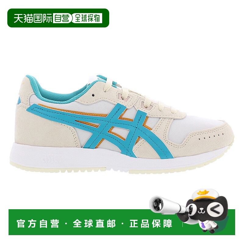美国直邮Asics亚瑟士女士运动鞋时尚厚底系带米白色休闲户外简约