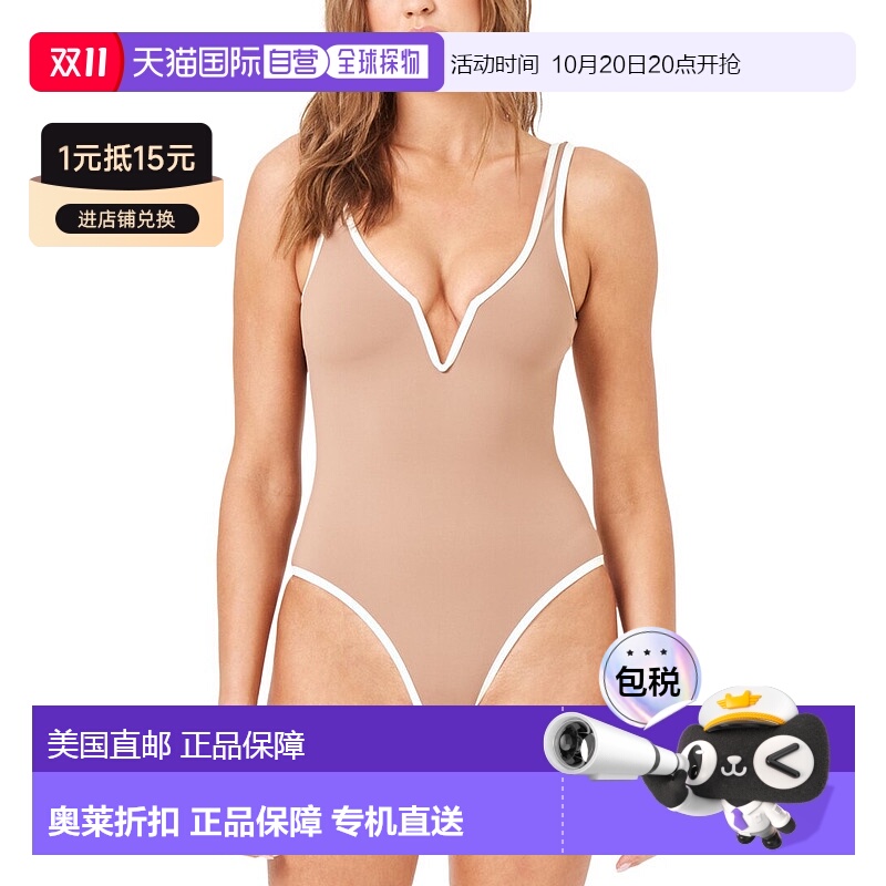 自营 l spaceL*Space Coco经典连体泳衣-棕色 美国奥莱直发