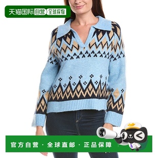 美国奥莱直发 蓝色 自营CeCe Boxy毛衣