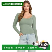Long Sleeve 自营guessTylie Top fade jade 美国奥莱直发