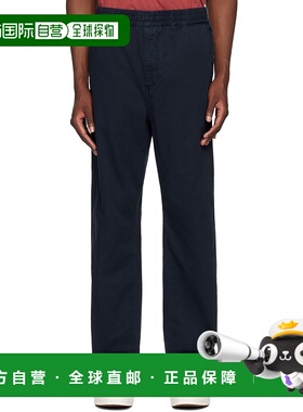 1h可退 香港直邮潮奢 CARHARTT WIP 男士 海军蓝 Flint 长裤 I029