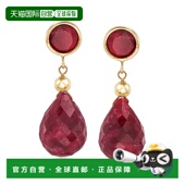 Ross 耳环 Simons 自营 克拉黄金红宝石吊式 红色 美国奥莱直发