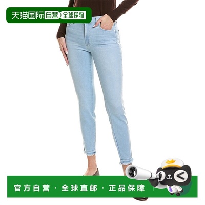 自营PAIGE Hoxton Ankle Macaron Distressed Skinny Leg Jean -