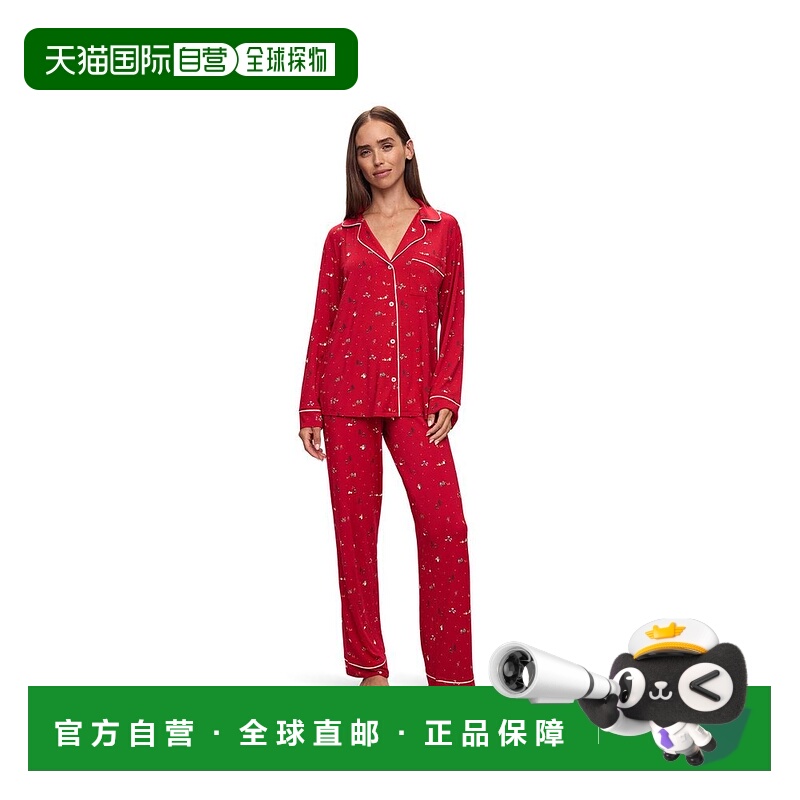 【美国直邮】Eberjey Gisele Printed 女士长款睡衣套装 舒适轻盈