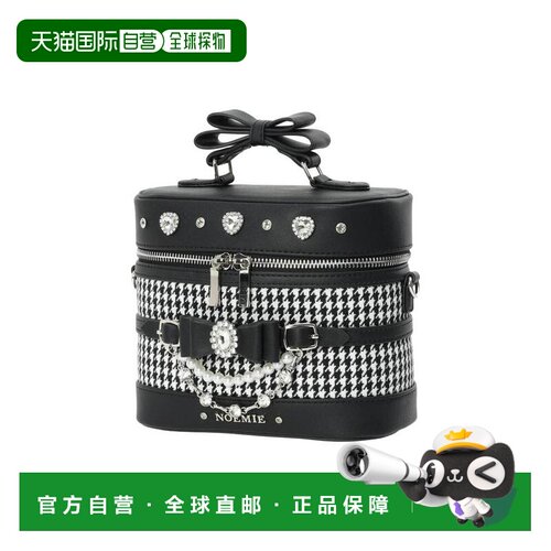 自营 日潮 NOEMIE千鸟格纹蝴蝶结装饰化妆包25590057275