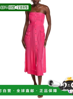 自营 Ramy Brook Blair Midi连衣裙-粉红色 美国奥莱直发