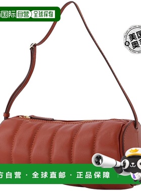 自营manu atelier红色皮革加垫圆筒包 - 红色 【美国奥莱】直发