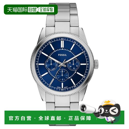 自营Fossil Men's Pearson Blue Dial Watch - blue 美国奥莱直发