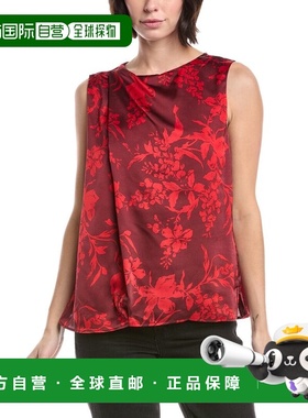 自营Vince Camuto Floral Print Tank Top - red 美国奥莱直发