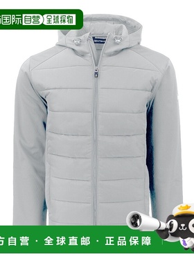 自营 cutter & buckCutter&Buck Evoke混合软壳回收全拉链男式连-